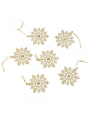 SET DE 6 COLGANTES SNOW